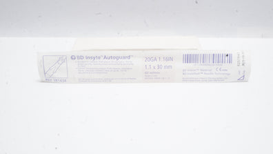 BD 381434 Insyte Autoguard Shielded IV Cath. 20Ga x 1.16inch, 60ml/min (x)